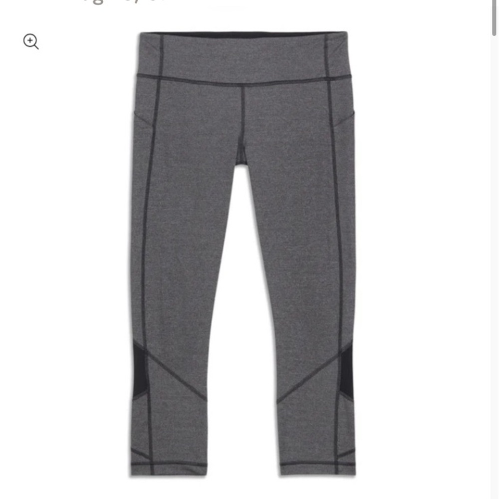 Lululemon Pace Rival Leggings grey & black size 6 side pockets and zipper pocket - Picture 10 of 10